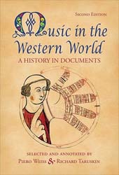 Music in the Western World: A History in Documents.