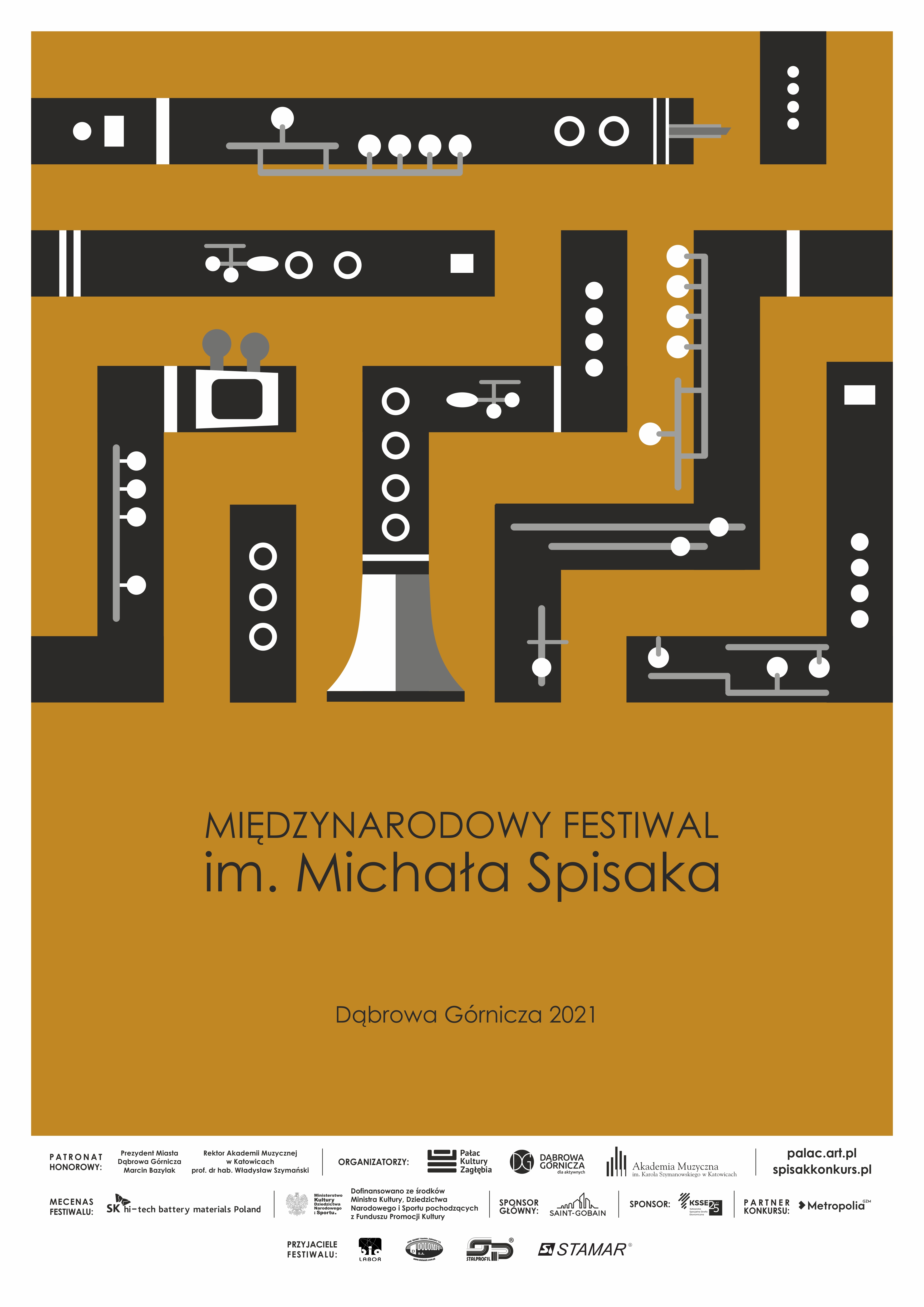 Plakat Międzynarodowy Festiwal im. Michała Spisaka