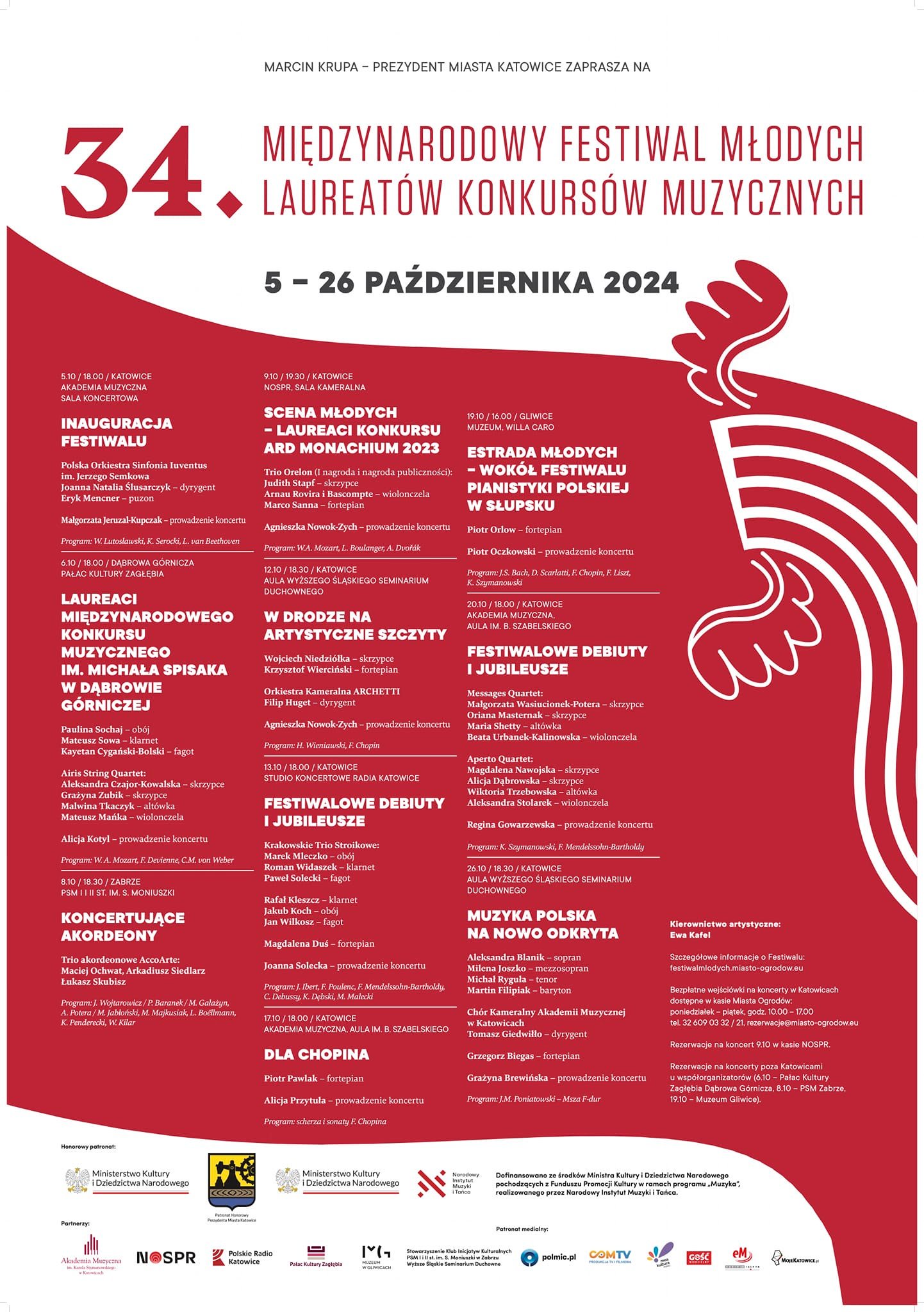 34. Festiwal Młodych program grafika