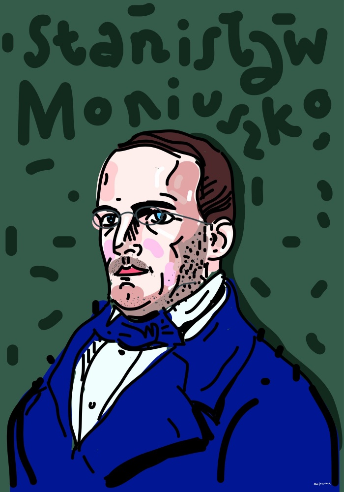 Stanisław Moniuszko - plakat Maxa Skorwidera