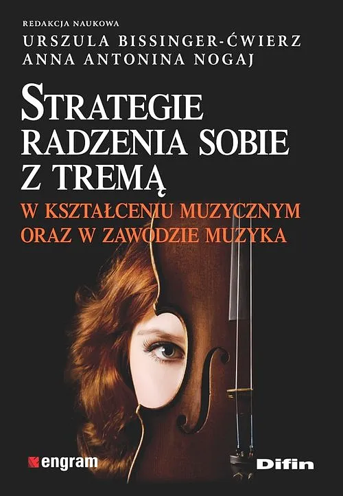 okładka książki na której widać skrzypce i kobiece oko