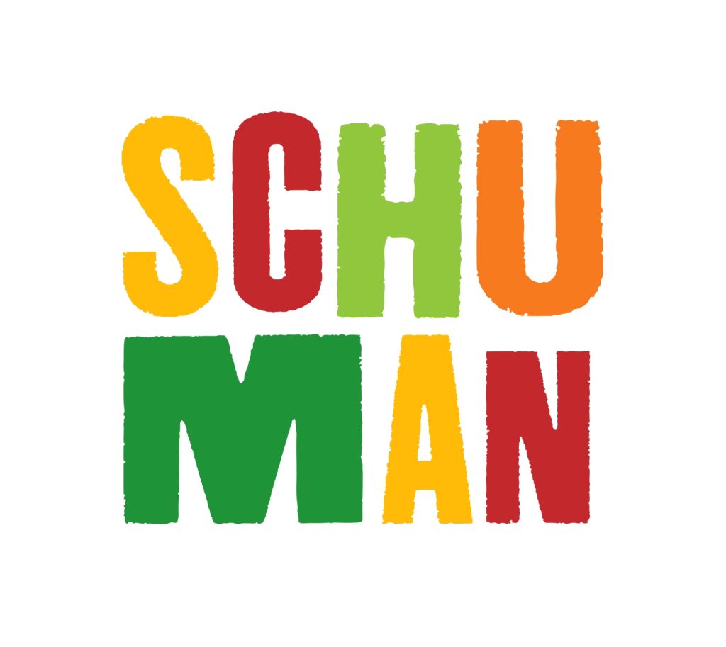 kolorowy napis Schuman