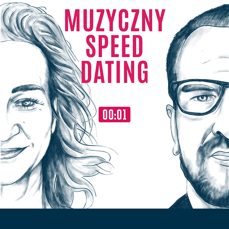 rysunek połowy twarzy Marleny Wieczorek i Krzysztofa Moraczewskiego