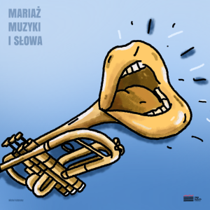 rysunek trąbki zakończonej otwartymi ustami