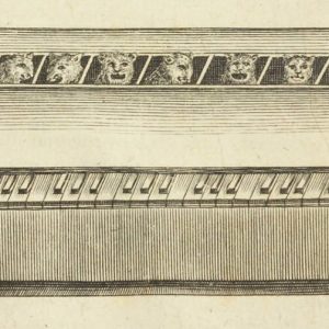 Monochromatyczna grafika ilustruje instrument, jakim jest kocie pianino.