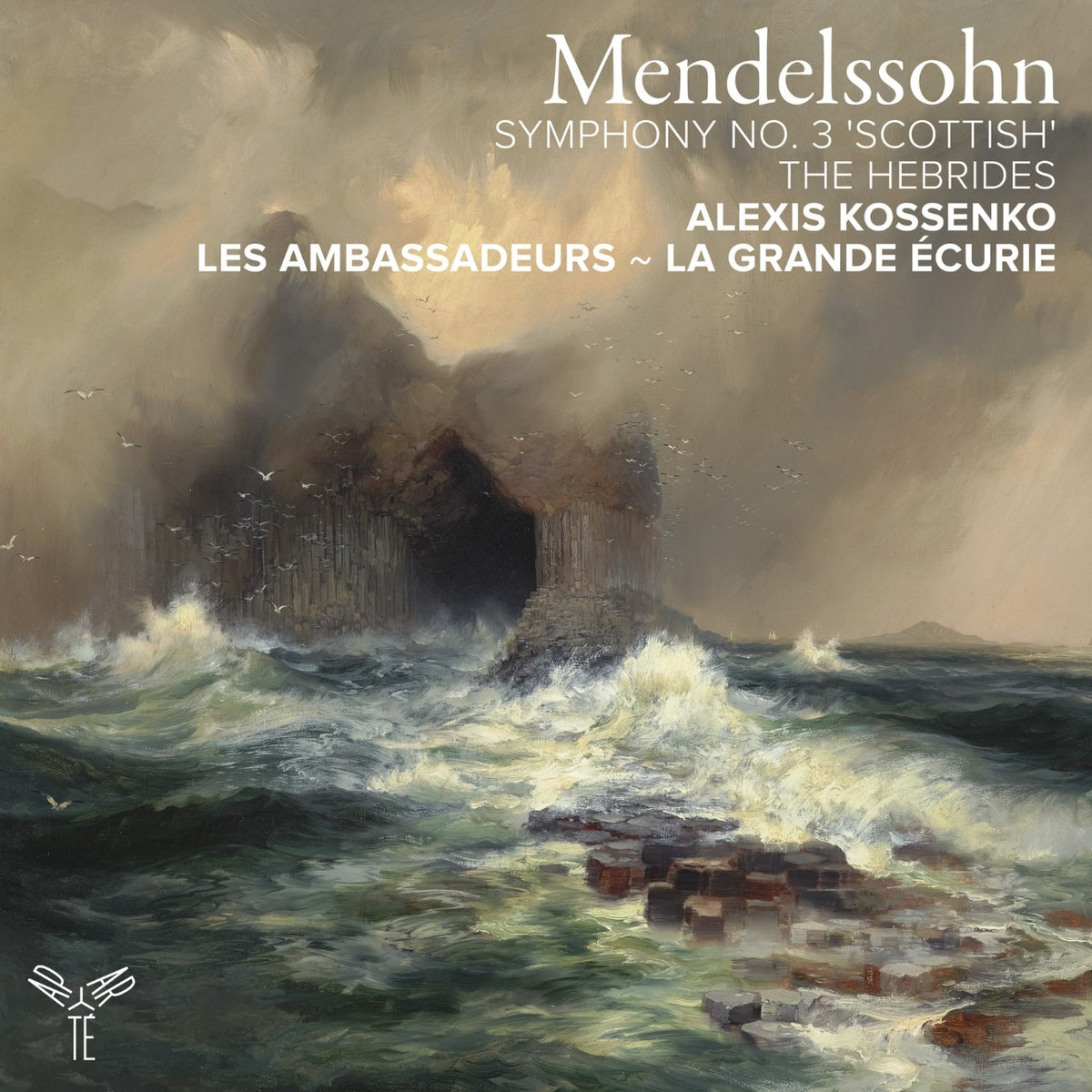 Okładka płyty Les Ambassadeurs ~ La Grande Ecurie, Alexis Kossenko pt. Mendelssohn: Symphony No. 3 'Scottish', The Hebrides